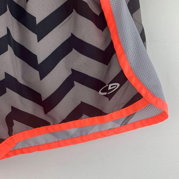 CHAMPION Chevron Fluorescent Orange Runner Work Out Short Sz XL - Picture 3 of 8